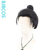 [Styled Wig]Wig tie Hanfu COS long bangs texture hair flowLace Front Wig three pointed lace hair cover