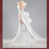 HMS Sirius Cosplay Costume Game Azur Lane White Sexy Dress Bridal Outfit‌ Wedding Gown Halloween Carnival Role Play Set S-L