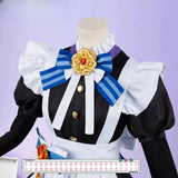 【In Stock】Miliastra Wonderland Cosplay Costume Game Genshin Impact Women Black And White Maid Dress Halloween Party Size S-3XL