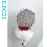 [Styled Wig]Illuga Cosplay Wigs Game Genshin Impact For Men Short 35CM Silver Gradient Hair Halloween Costume Party Theme