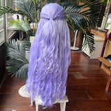 [Styled Wig]‌Vivian Banshee Cosplay Wig Game Zenless Zone Zero ZZZ Women Light Purple 95CM Hair Heat Resistant Synthetic Wig