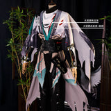 Game Wuthering Waves Qiuyuan Cosplay Costume Bambooscape Swordsman Qiuyuan Men Suit Halloween Party Outfit