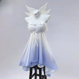 Columbina Cosplay Costume Game Genshin Impact Women White Purple Gradient Full Set Dress Nightgown Nightdress Hallowmas S-2XL