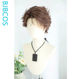 [Styled Wig]Viktor‌ Cosplay Full Lace Wig Game Women Man Short Brown Universal Hair Heat Resistant Synthetic Halloween Party Wig