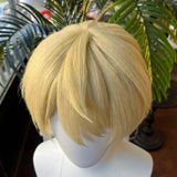 [Styled Wig]Alois Trancy Cosplay Wig Anime Men Light Yellow Short Hair Heat Resistant Synthetic For Comic Con Coser Halloween