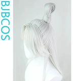 [Styled Wig]Ashes of the Kingdom‌ Silver white Lace Front Wig COS straight hair repair wig cover