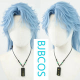 [Styled Wig]Small lace Song Juhan blue daily texture wolf tail COS styling wig set