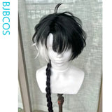 [Styled Wig]Jingran Cosplay Wig Game Wuthering Waves Women Man 100CM Black Mixed White Or Green Long Hair Halloween Party Wig