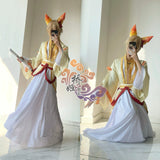 ‌For All Time‌ Ai Yin Lu Chen Cosplaying Little Fox Ancient Style Hanfu Halloween Uniform Carnival Party Play Role Clothes