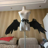 Angel Devil Black Wings Cosplay Costume Women Man Foldable Black Loli Little Wings Wings Cosplay Halloween Carnival Party Prop