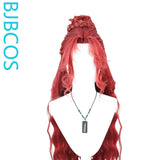 [Styled Wig]‌Naraka: Bladepoint‌ Red Peach Emperor's Lace Front Wig COS hairy girl style wig set