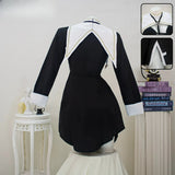 Frieren Cosplay Costume Anime Frieren: Beyond Journey's End Dress【S-3XL】Size Black And White Halloween Party Outfit Women Girls