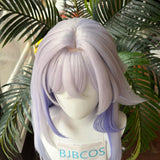 [Styled Wig]Skirk Cosplay Wig Game Genshin Impact Women Light Purple Colorful Long Straight Hair Halloween Carnival Party Wig