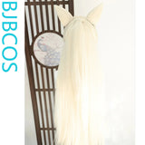 [Styled Wig]VEIL OF SHADOWS Front lace ribbon ear fox demon COS style wig set