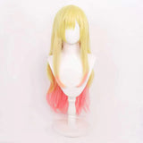 [Styled Wig]‌Aya Kojima Cosplay Wig Anime MarriageToxin Women Yellow Pink Long Hair Aya Kojima Cosplay Halloween  Free Wig
