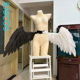 Angel Devil Black And White Wings Cosplay Costume Women Man Foldable Lolita Little Wings Cosplay Halloween Carnival Party Prop