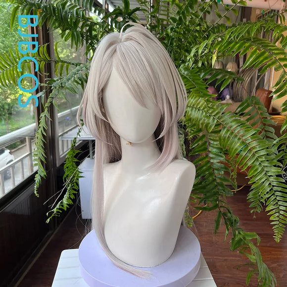 [Styled] Acheron Ultimate Form Cosplay Wig 118cm Long Mix Grey Hair Honkai Star Rail Heat Resistant Synthetic Hair