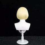 [Styled Wig]Pure Vanilla Cookie‌ Cosplay Wig Game Cookie Run Kingdomm Women Light Yellow Short Hair Roleplay Halloween Party