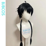 [Styled] Wuthering Waves Rover Cosplay Wig Male Black Short Hair 98CM Long Braid Main Character Resonator Halloween Party