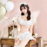 Milk Chiffon Maid Cosplay Halloween Uniform Carnival Party Play Role Clothes