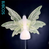 Butterfly Dragonfly Elf Cosplay Wings Anime Game Colorful Foldable Angel Lolita Wings Cosplay Halloween Carnival Party Prop