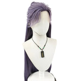 [Styled Wig]Lace Front Wig Ancient style Hanfu male NPC dark purple creative costume wig design