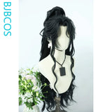 [Styled Wig]Xiao Chiye Hua Cheng Cosplay Full Lace Wig Anime Long High Ponytail Black Curly Hair Ancient Style Halloween Party