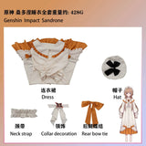 Sandrone Cosplay Costume Game Genshin Impact Marionette Sandrone Women Pajamas Long Dress Prop Set Halloween Play Outfit S-2XL