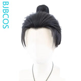 [Styled Wig]Wig tie Hanfu COS long bangs texture hair flowLace Front Wig three pointed lace hair cover
