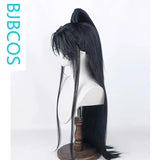 [Styled Wig]Erha White Cat Master Mo Ran Lace Front Wig cosplay wig Hanfu ancient style male half tied high ponytail