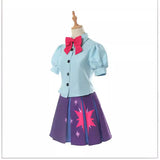 Twilight Sparkle AnimeCosplay Costume Human Dress Sailor Suit Women Skirt JK Students Halloween Carnival Party Uniform Set