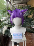 [Styled Wig]Twisted Wig Wonderland Chenya Cosplay Halloween Party Heat Resistant Synthetic Hair Short Purple Wig