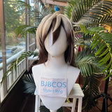 [Styled Wig]Rei Cosplay Wig Game Man Mixed Brown Light Yellow Hair For Game Anime Halloween Costume Role Play Party Wigs