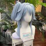 [Styled Wig]Versatile Cosplay Wig Twin Tails Women Light Blue Twin Tails Cosplay Hair Halloween Carnival Party Role Play
