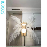 Versatile Wings Cosplay Prop Women Man Pearl Cotton Lolita Versatile Angel Devil White Wings Cosplay Halloween Carnival Party