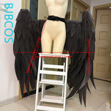 Demon Black Wings Cosplay Costume Women Man Foldable Black Devil Big Angel Wings Cosplay Halloween Carnival Party Prop