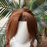 [Styled Wig]Aerith Gainsborough Cosplay Wig Game Final Fantasy VII Women Brown Braided Ponytail Hair Halloween Carnival Party