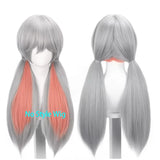 [Styled Wig]‌Judyy Hoppss Wig Movie Women Long Grey Twintails Braided Hair Rabbit Judyy Hoppss Cosplay Free Cap Wig