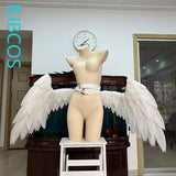 Angel Devil White Wings Cosplay Costume Women Man Foldable White Lolita Little Wings Cosplay Halloween Carnival Party Prop