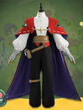 Roco Kingdom Anime Enzo Cosplay Costume Cape Shirt Pants Hat Waist Bag Belt Convention Halloween Christmas