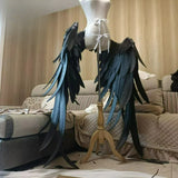 Albedo Black Wing Cosplay Costume Women Men Overlord Devil Albedo Wing Prop Cosplay for Halloween Carnival Fancy Party Prop