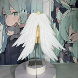 HMS Unicorn White Wings Cosplay Costume Women Pearl Cotton Wings Cosplay For Halloween Carnival Fancy Party Prop Decoration