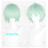 [Styled Wig]Alyosha Cosplay Wig Genshin Impact 30cm Short Light Green Wig Anime Heat Resistant Synthetic Wig For Halloween Party