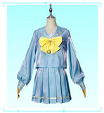 Spot Goods Game NEEDY GIRL OVERDOSE Kangel Cosplay Super Ten-chan‌ Costume Full Set Of Clothing Sailor Suit Jk Uniform Skirts