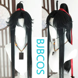 [Styled Wig]Ancient costume style beauty pointed COS Wei Wuxian magic path Mo Xuanyu black side split wig custom-made
