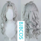 [Styled Wig]I dentity V Joseph, the lord of the undead, silver white Lace Front Wig curly hair COS wig cover
