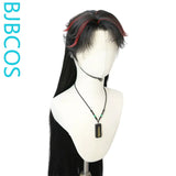 [Styled Wig]Full Lace Wig God of Wealth COS color blocked NPC versatile ancient style Hanfu creative styling wig set