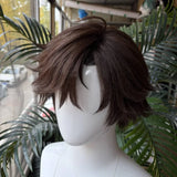 [Styled Wig]Jumin Han Cosplay Wig Game Anime Woman Man Dark Brown Short Hair For Halloween Party Heat Resistant Synthetic Wigs