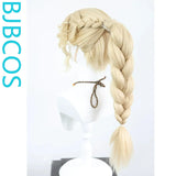 [Styled Wig]I dentity V Lace Front Wig Mixed Gold Reporter COS Hairy Girl Style Wig Set