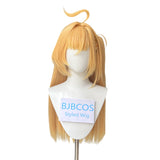 [Styled Wig] High quality Cissia Cosplay Wig Golden long hair Heat Resistant Synthetic Anime Wigs + Wig Cap
